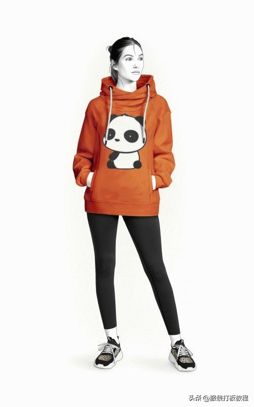 服装设计格子大衣款式图,服装设计风衣效果图