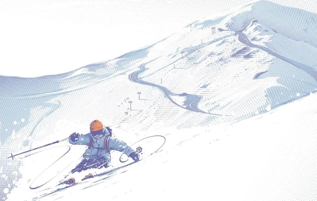 冬奥设计插画,燃情冰雪助力冬奥插画