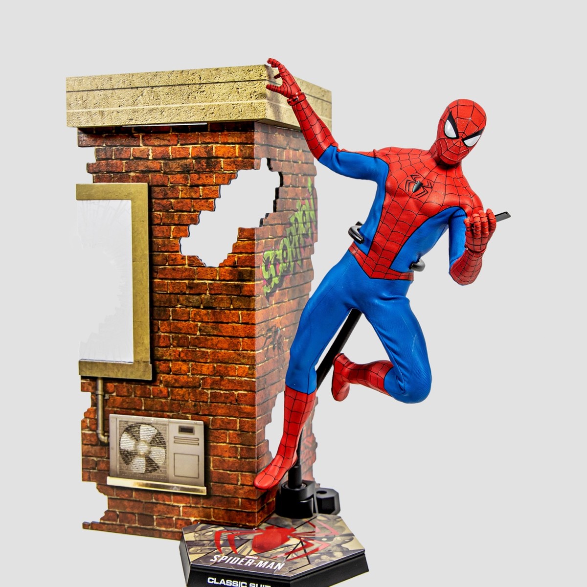 hottoys蜘蛛侠经典战衣手办测评,hottoys蜘蛛侠经典红蓝战衣