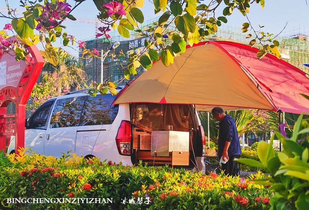 海南九所房车露营基地,三轮车自驾游穷游海南