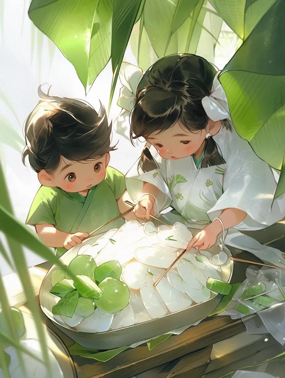 端午节绘画中国风海报,端午节海报手绘图片大全无字