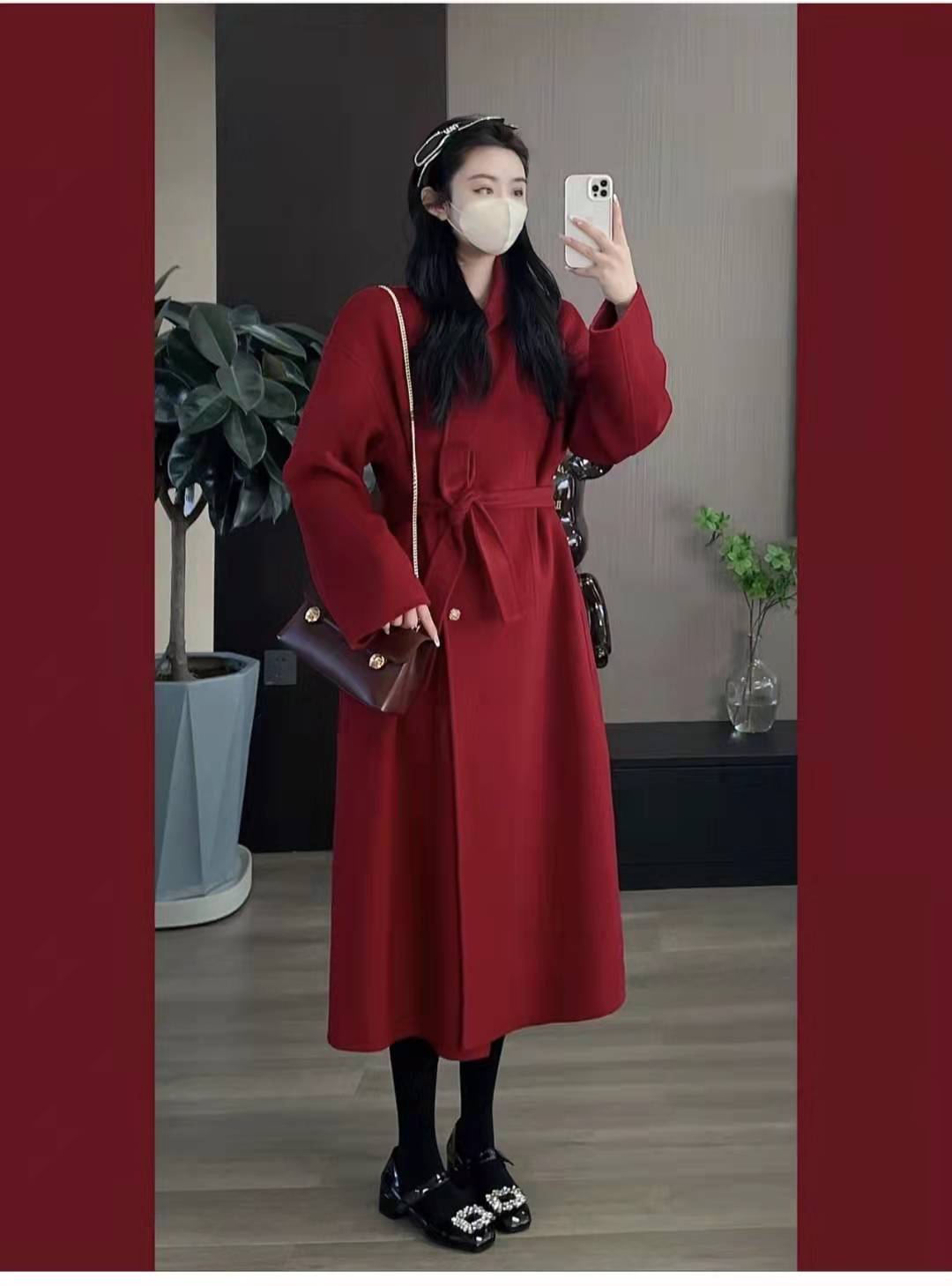 女式大衣什么颜色好看,黑色大衣配什么颜色围巾好看