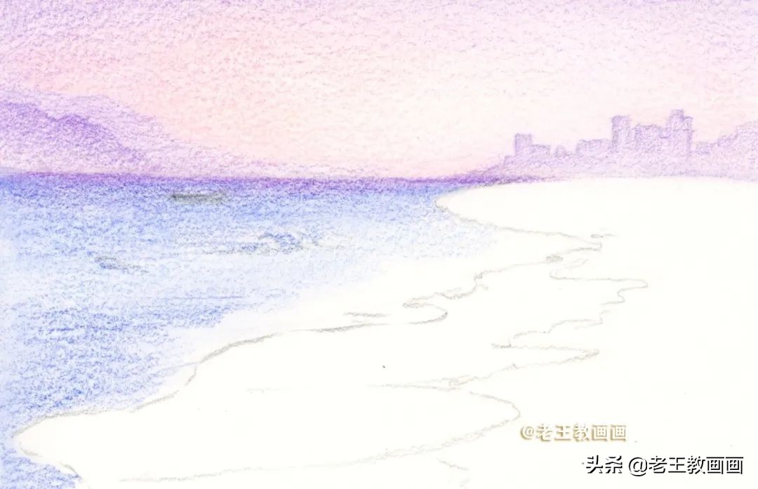 小学生画画海滩,画画海滩