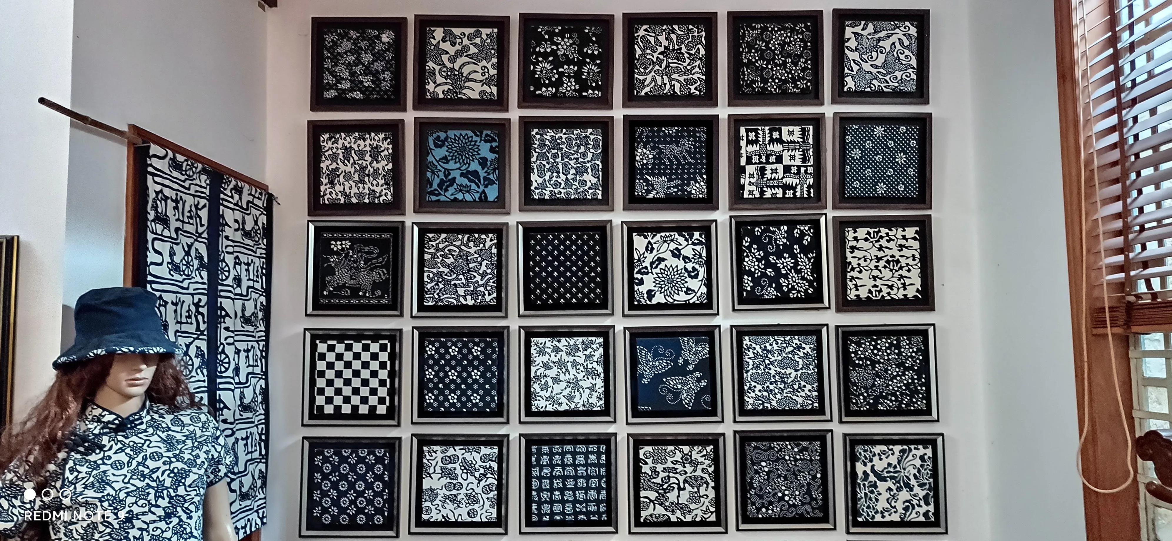 心系蓝印花布的日本籍老太太