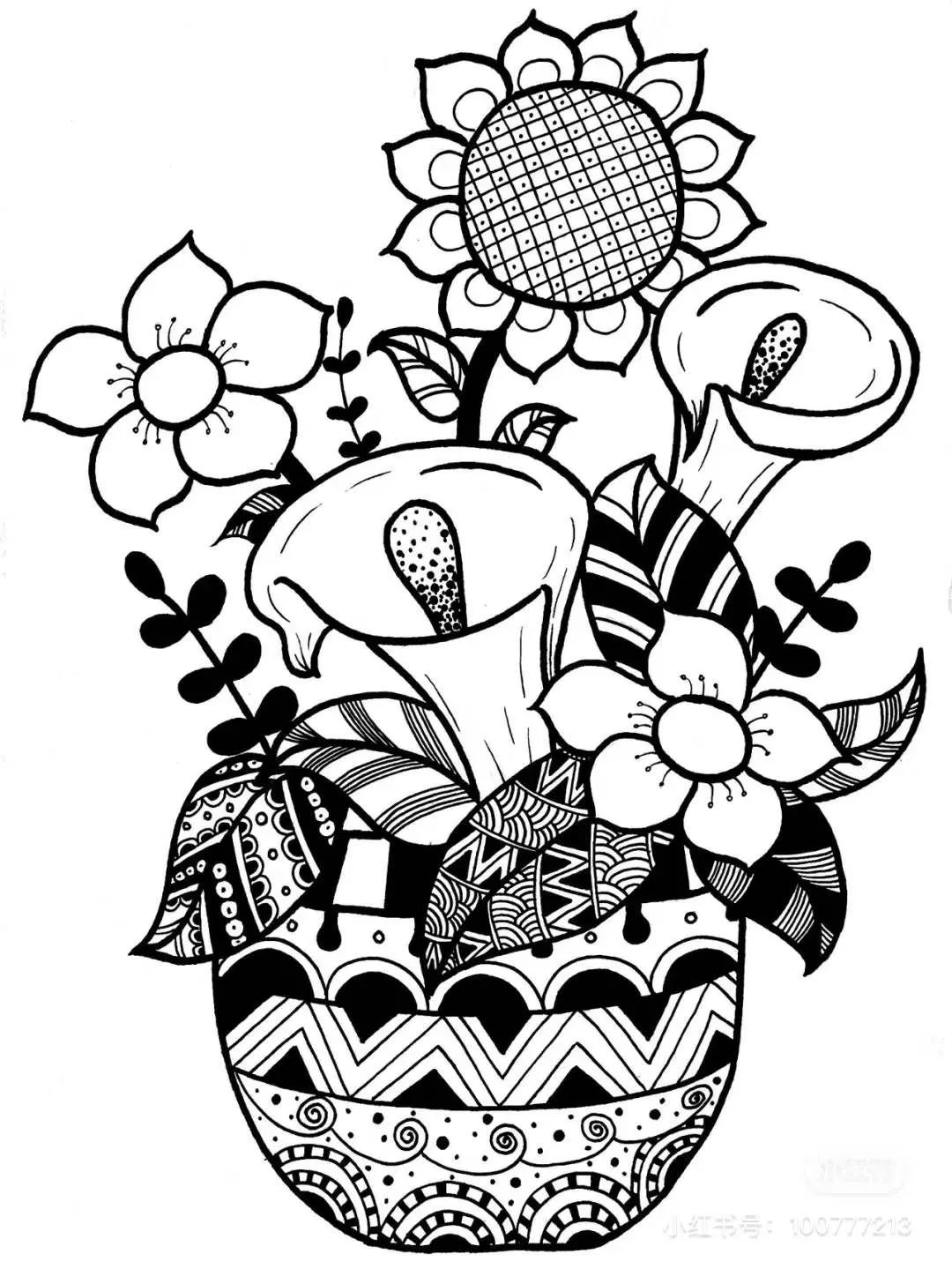 50张设计感十足的创意线描，随手画就能创造美，零基础也可以画