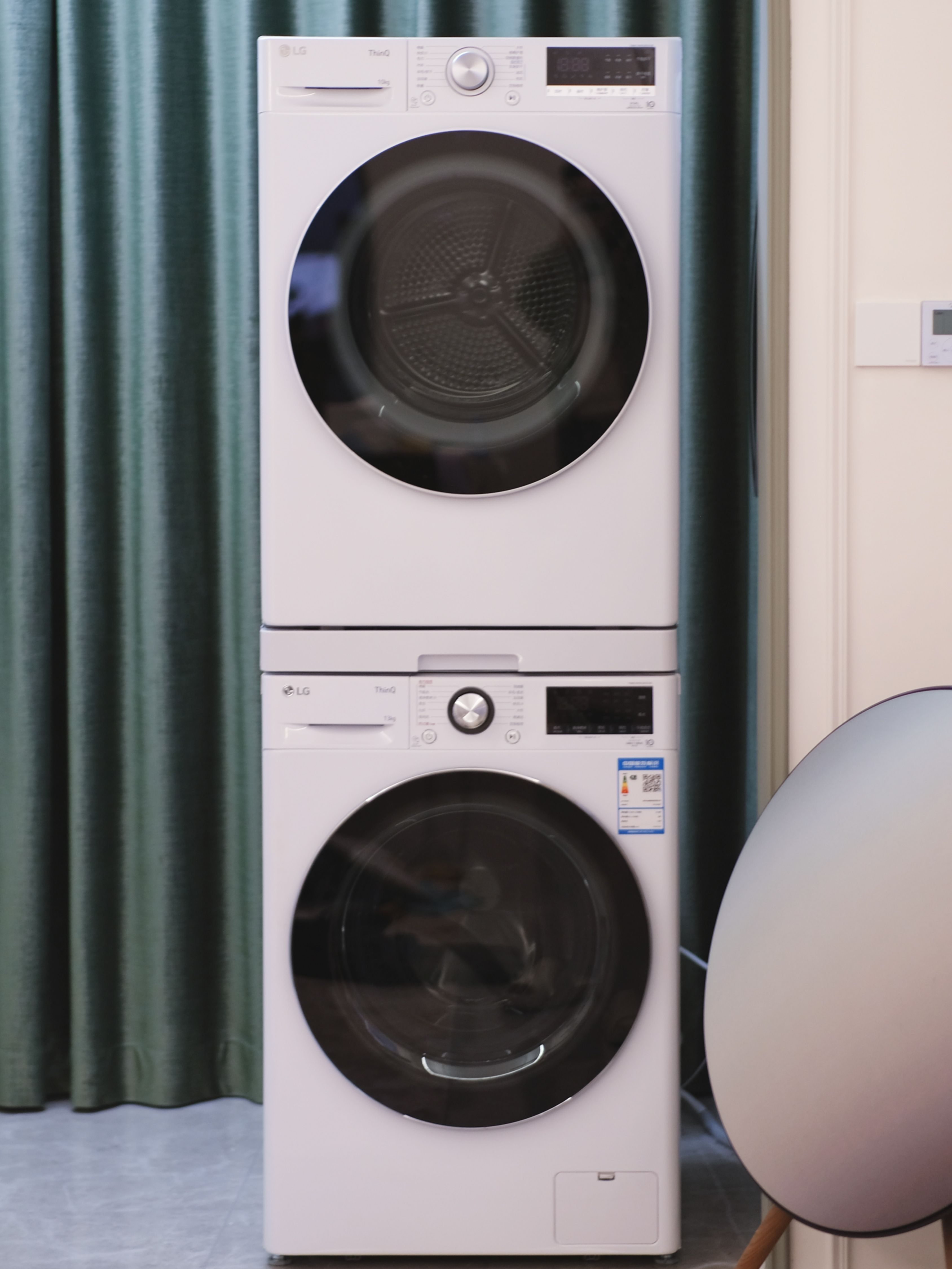 洗烘套装怎么选?双变频压缩机很重要!LG容慧洗烘套装告别晾衣架