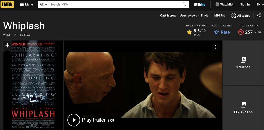 推荐必看的高质量电影,截止目前最值得看的电影