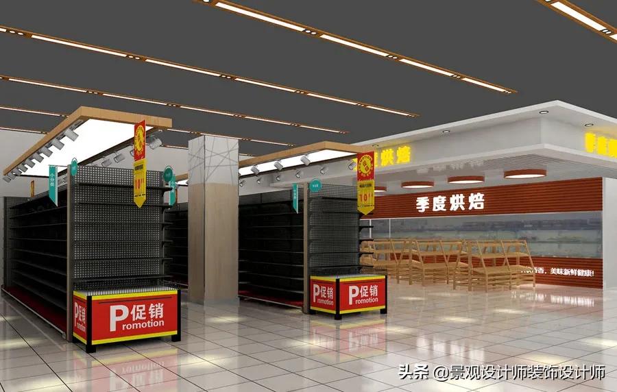 30平方超市商店摆设,超市设计效果图大全