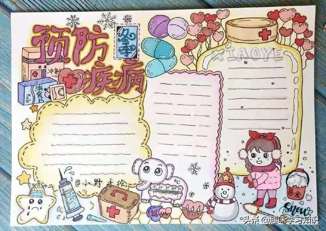 疫情防控手抄报，防疫手抄报