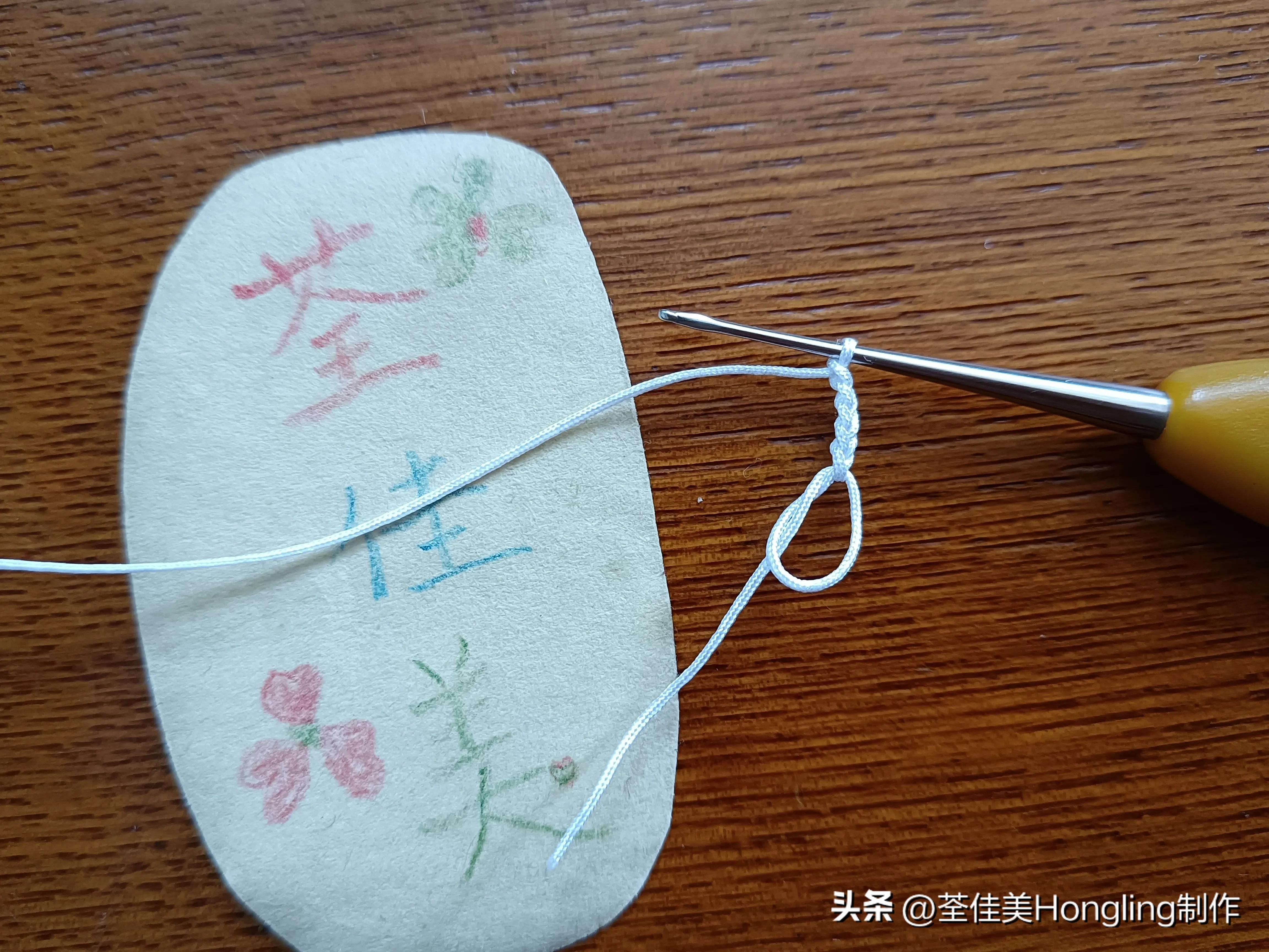 钩针钩织网格花样视频教程,钩针钩织菱形网格花样视频教程