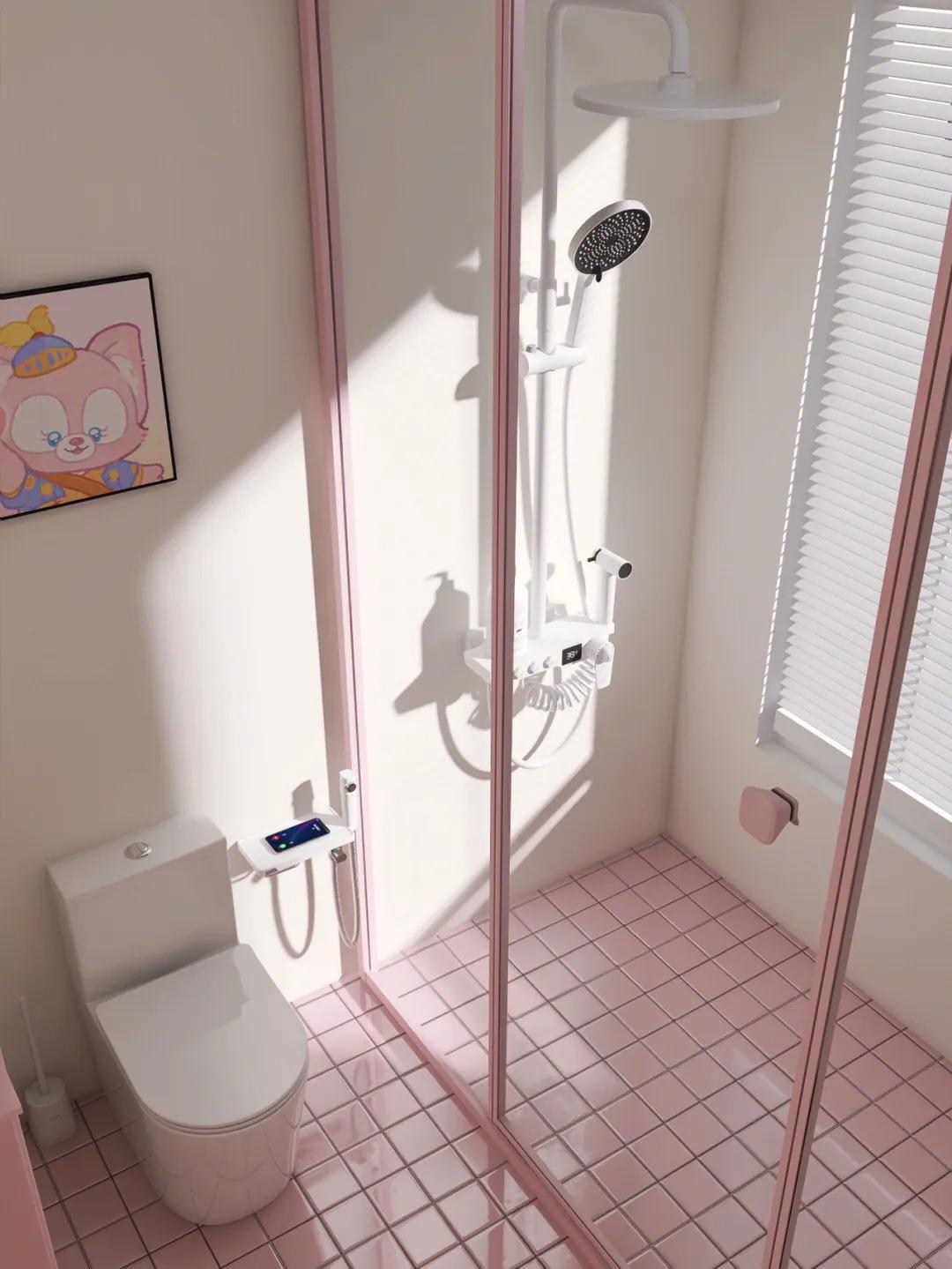 卫生间3色效果图,30款卫生间干区效果图