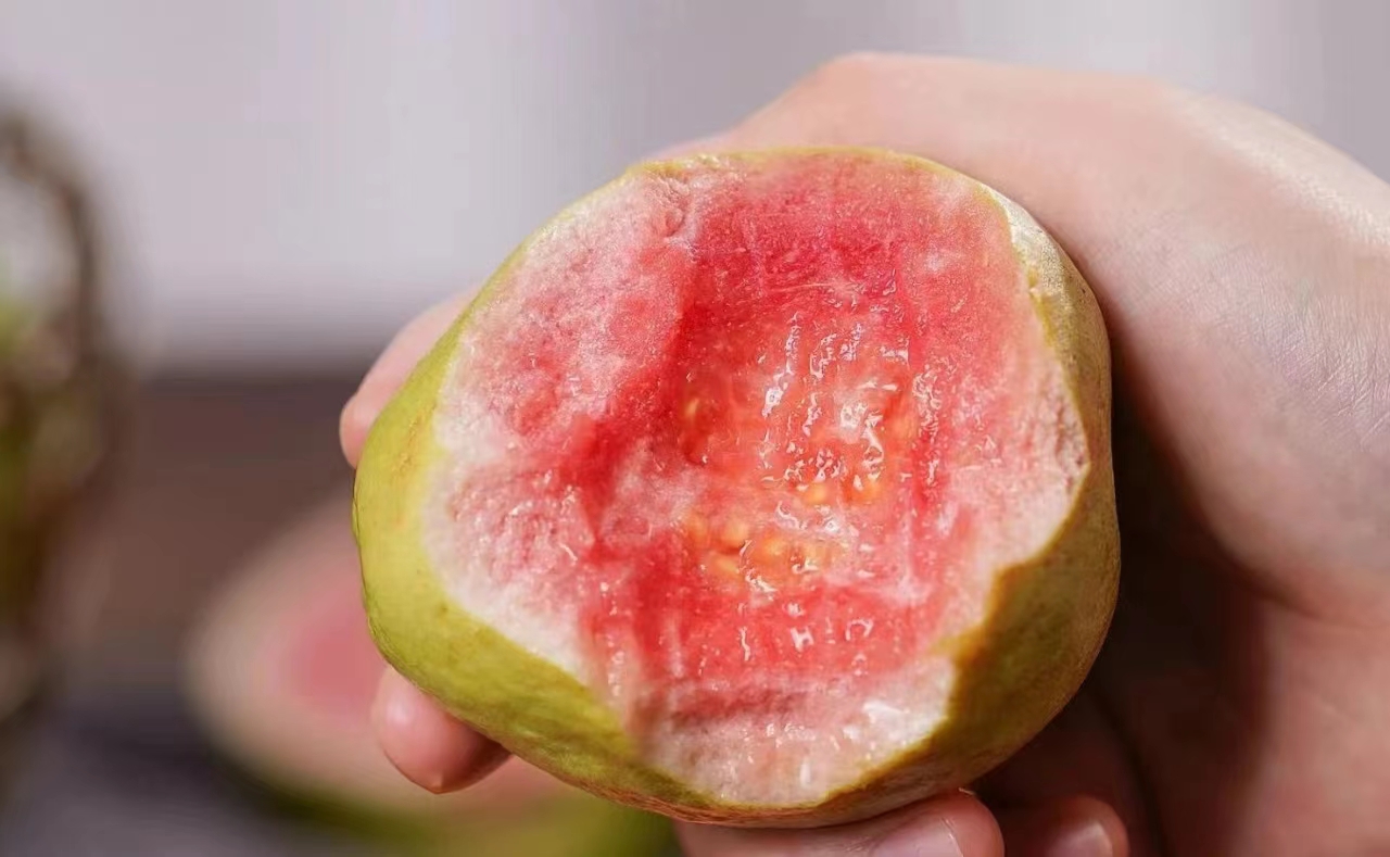 红宝石西瓜芭乐番石榴,红心芭乐跟红宝石番石榴哪个好吃