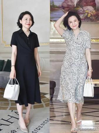 中年女性穿衣花哨,中年连衣裙秋冬不要太花哨