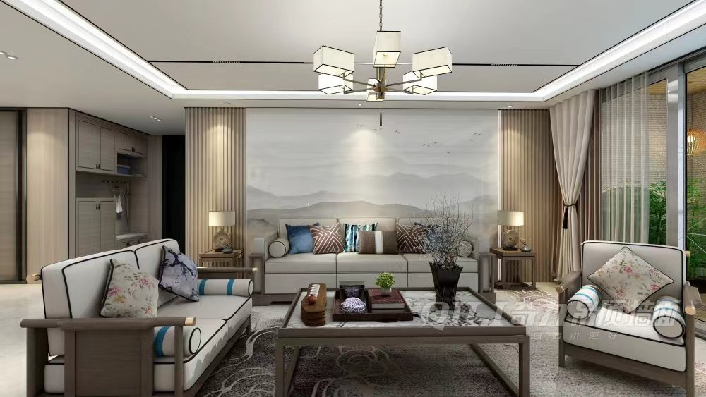 网红客厅沙发背景墙挂画现代简约,如何设计客厅沙发背景