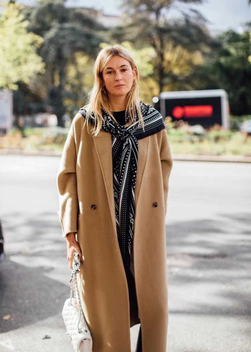 女性丝巾的时尚打法,女人的高档洋气的丝巾