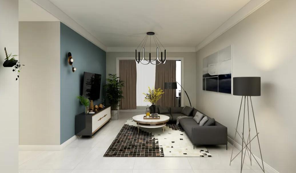 超美餐厅,超小户型客厅餐厅一体效果图