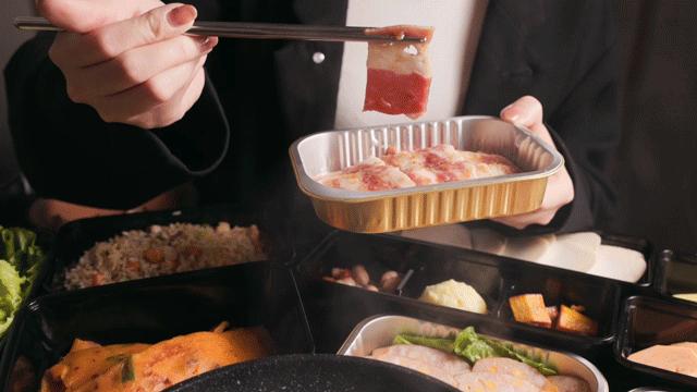在家吃的烤肉火锅外卖,在家点烤肉外卖送锅