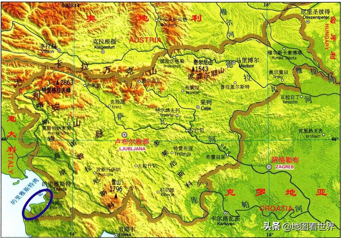 一级行政区数量最少的国家,斯洛文尼亚一级行政区