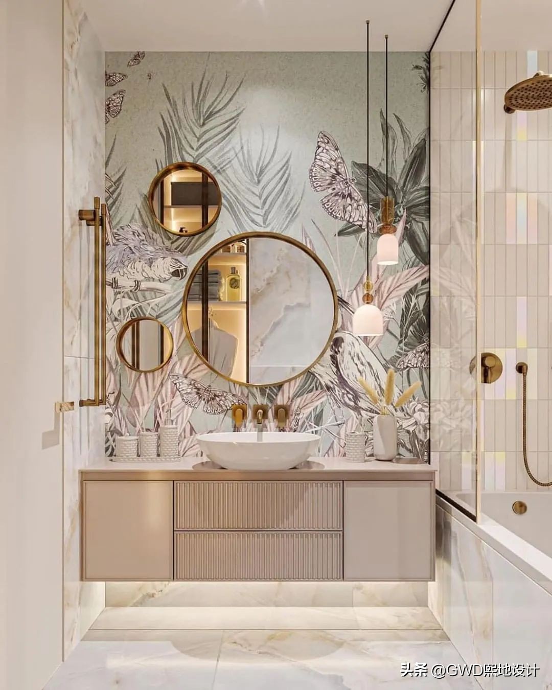 最美卫生间装修效果图,2021最火卫生间设计效果图