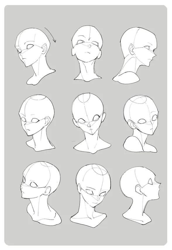 怎么画漫画人物的侧脸轮廓,零基础学画漫画人物侧脸