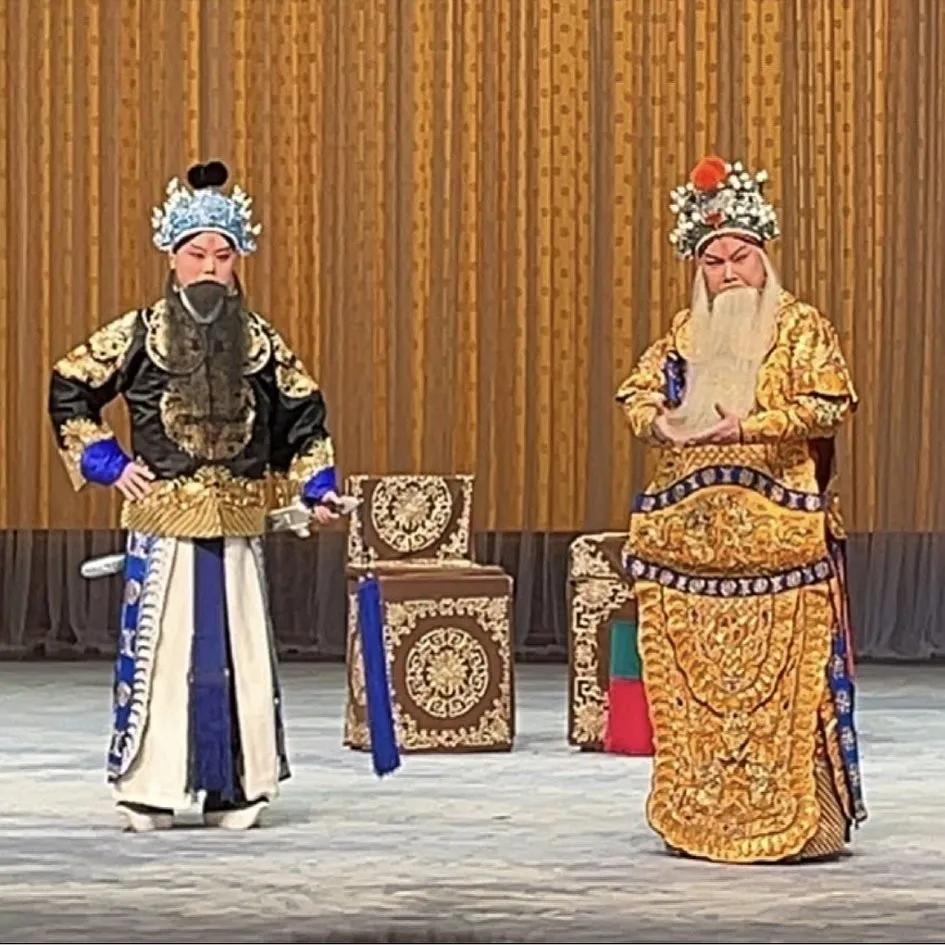 天津京剧名家表演,京剧父子同台