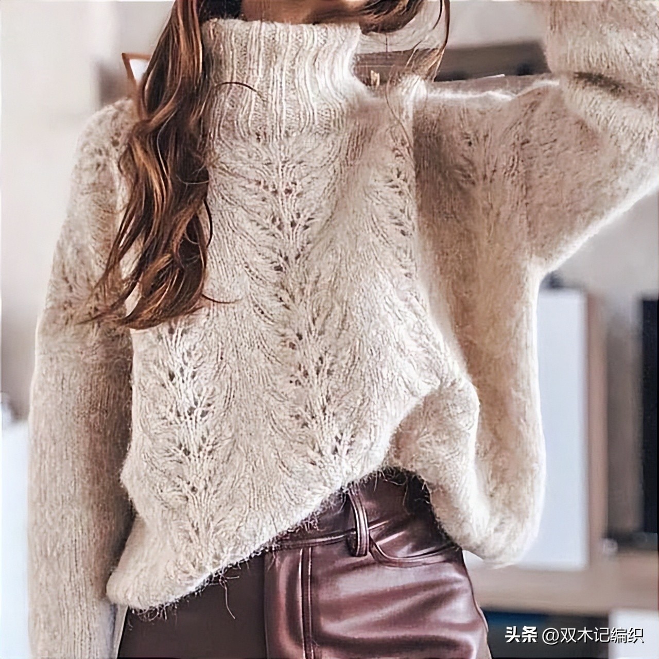插肩袖套头毛衣花样图解,最简单套头的毛衣花样图案