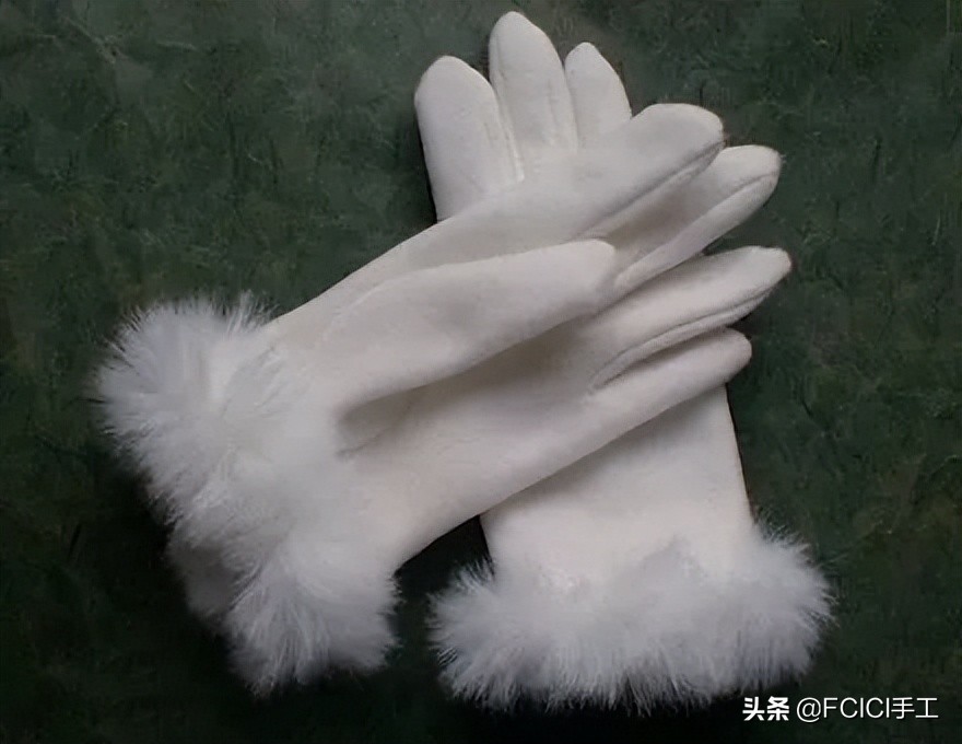 手工布艺手套编织教程,手套的裁剪纸样