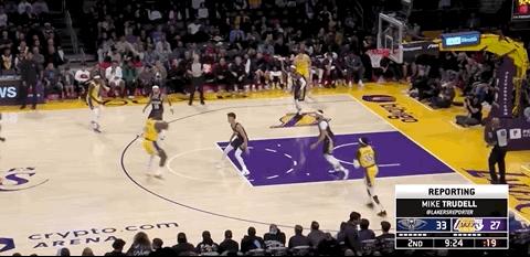 詹姆斯准三双湖人轻取森林狼湖人,恭喜湖人季前赛三连胜合集