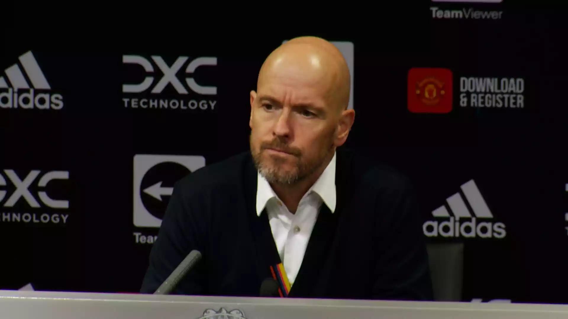 【曼联采访翻译】滕哈格：很高兴能和B费合作