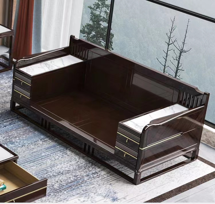 挑高客厅现代简约原木风,小户型原木风格客厅