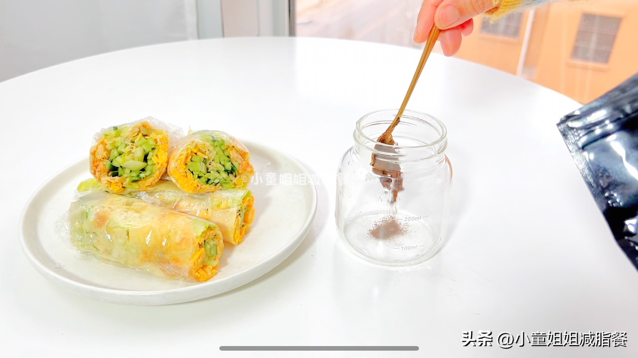 低脂黑藜麦卷饼,营养师减肥餐推荐