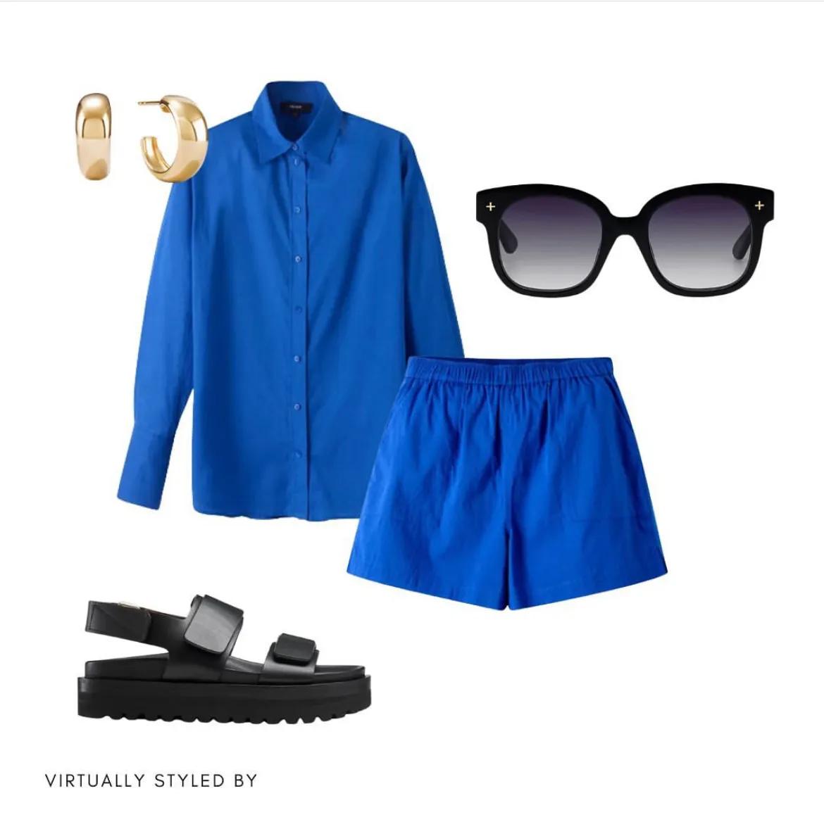 蓝白黑色搭配图片,蓝白怎么搭配出高级感