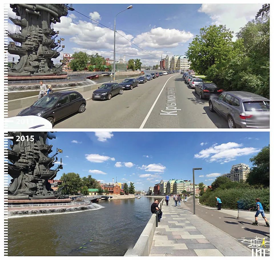 行走城市的魅力就是这么大！谷歌街景里50个公共空间改造前后对比