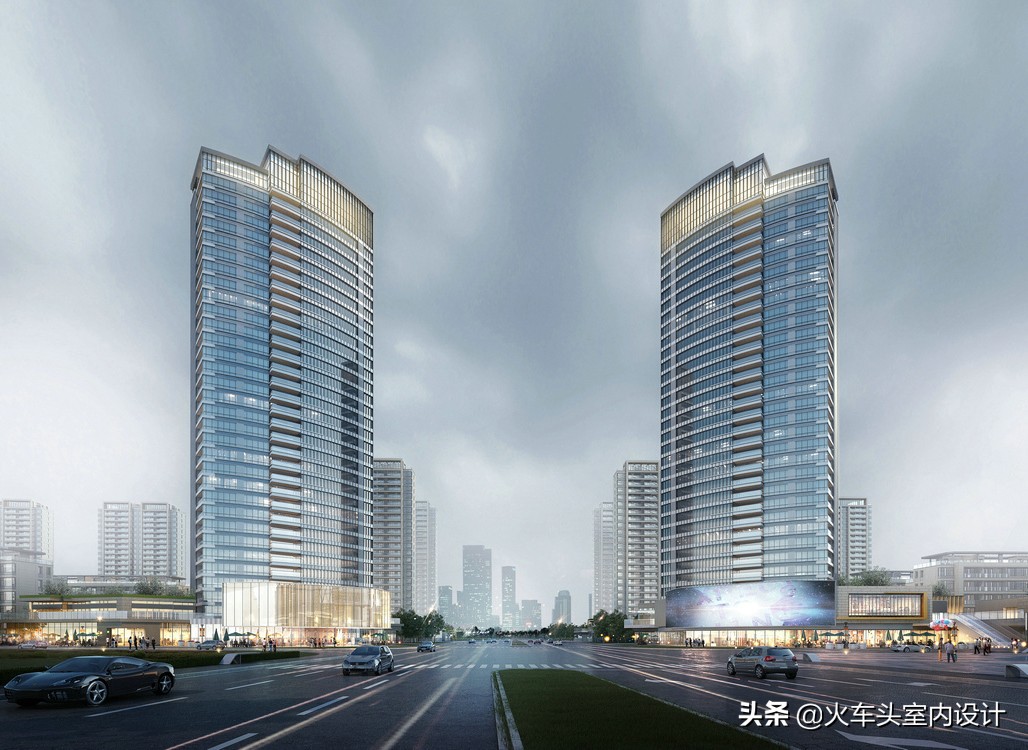 一万平方米写字楼外立面改造价格,玻璃幕墙外立面10层写字楼效果图