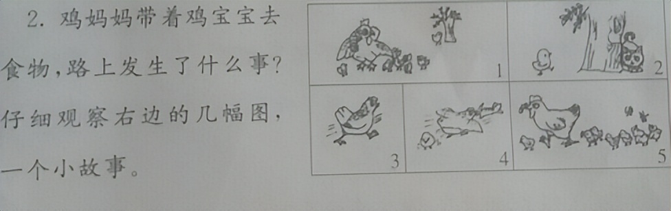 二年级期末复习看图写话最后一篇,期末看图写话一年级