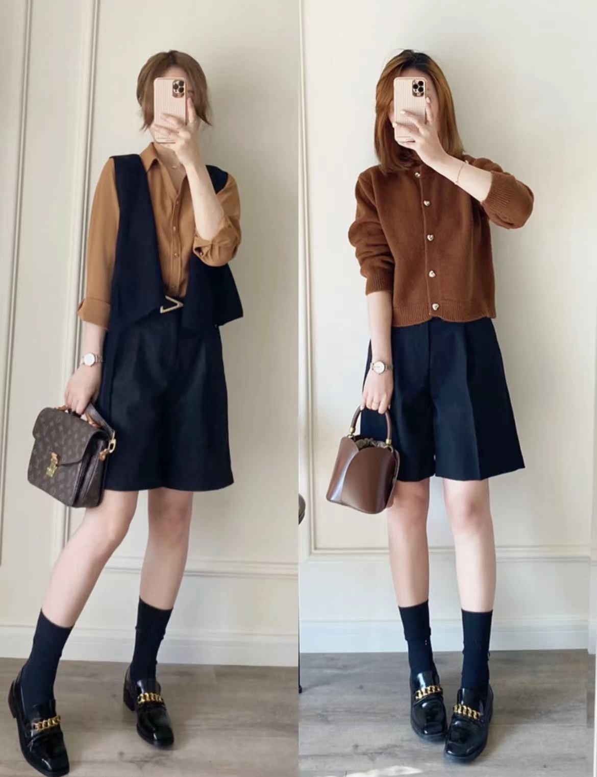 黑色短裤穿什么不露腿又好看,好看又百搭的黑色短裤