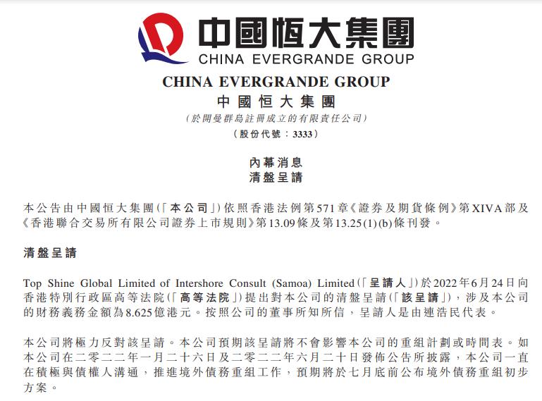 恒大会不会先破产再重组,恒大还能翻身么