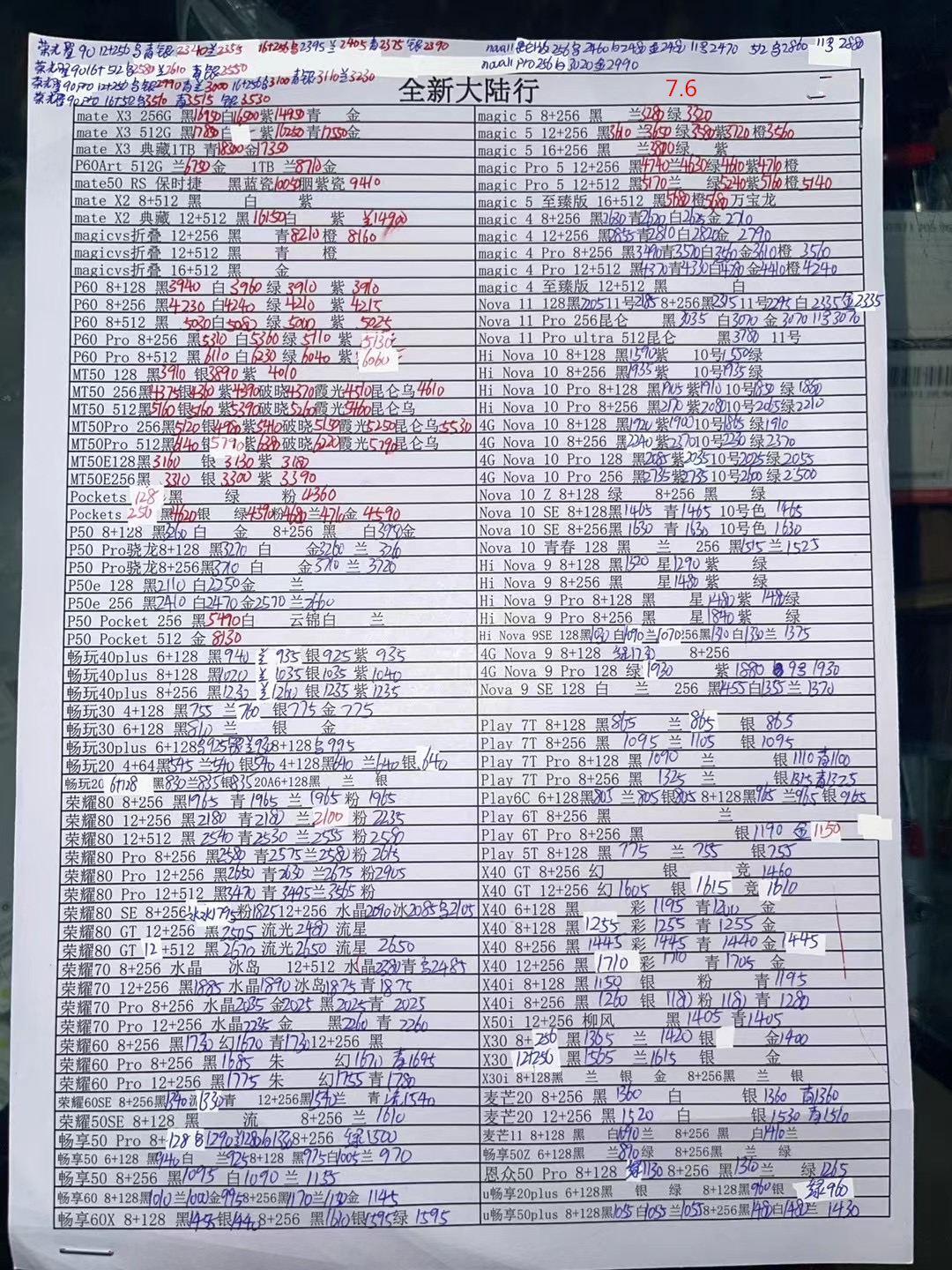 华强北手机批发一手货源报价清单,2022年5月深圳华强北手机批发