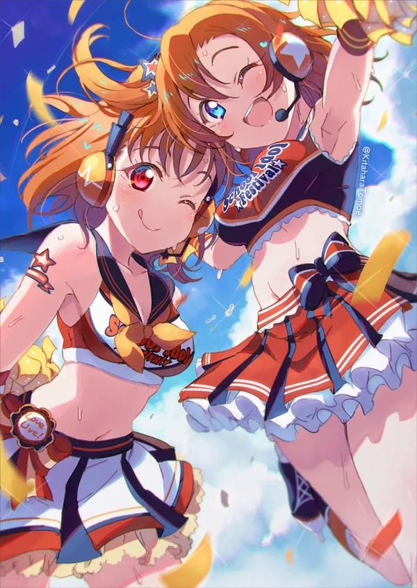 啦啦队员可爱小图,啦啦队员二次元图片