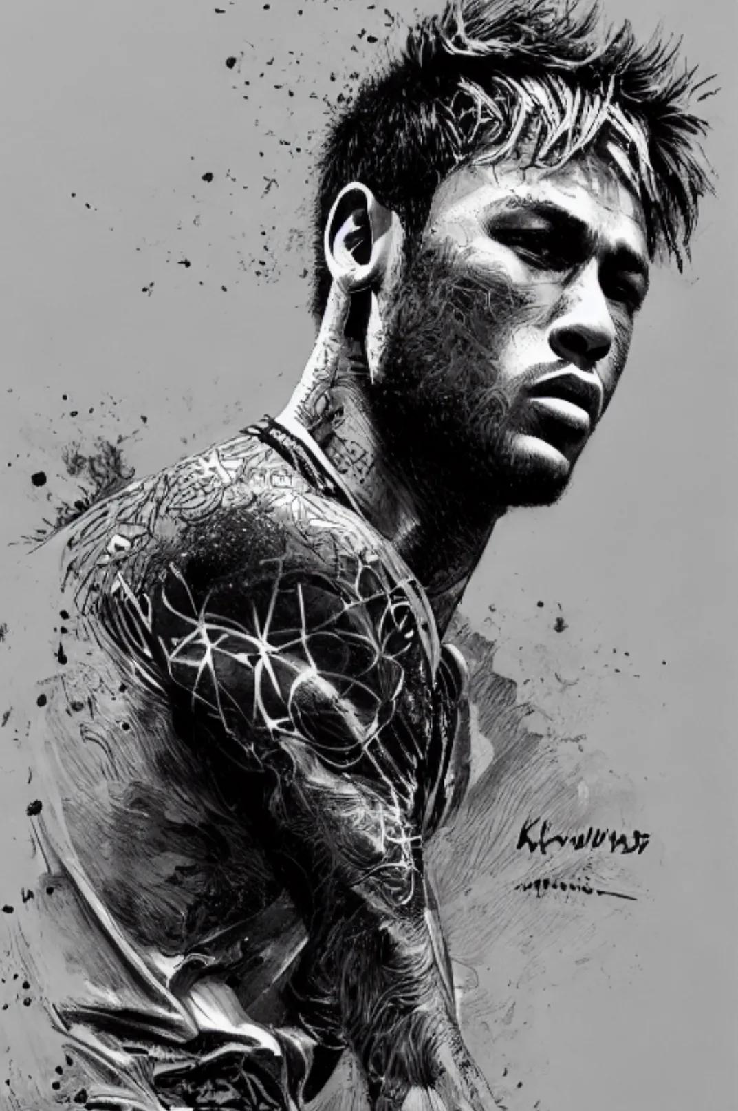 nba球星素描画像简单,素描球星怎么画