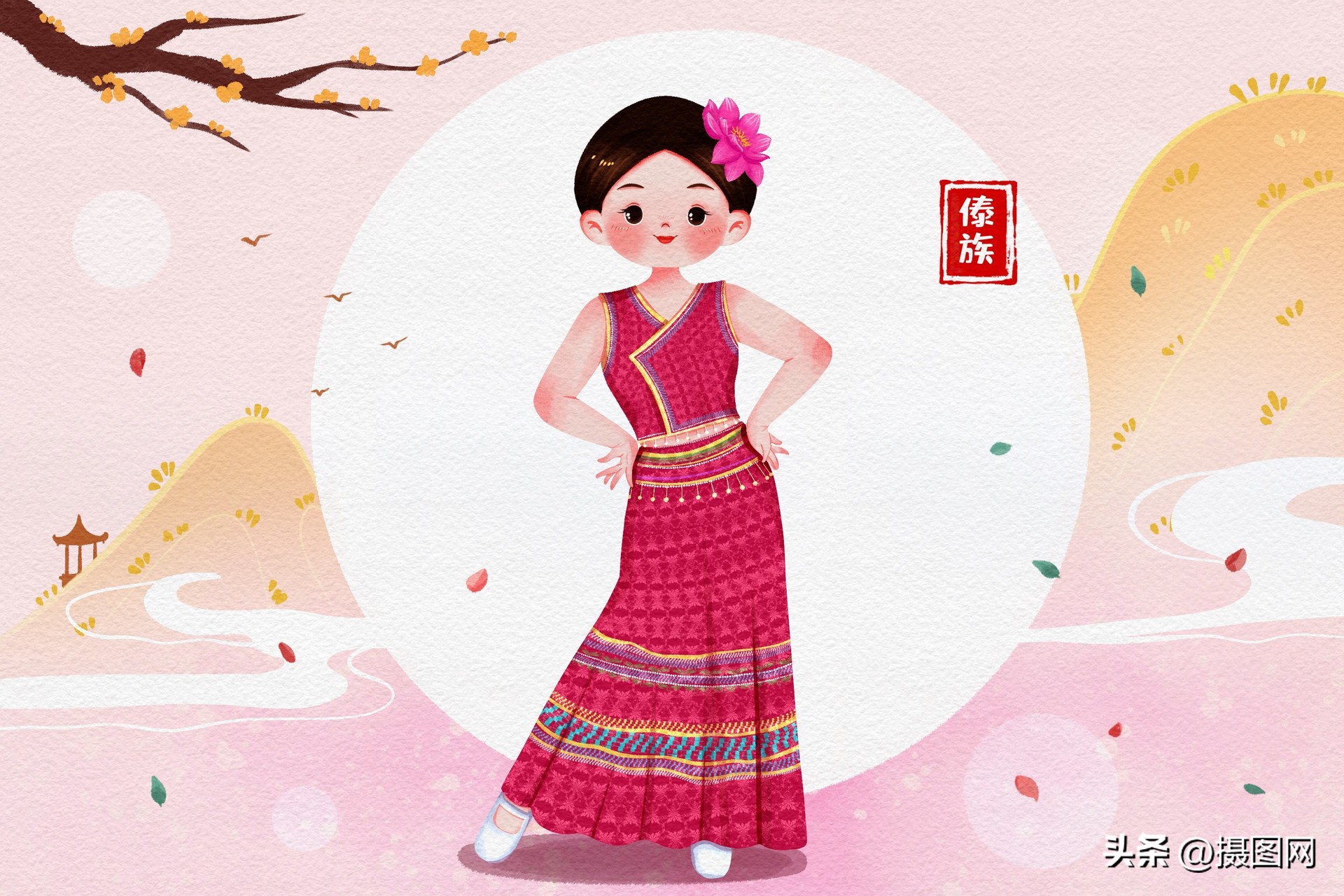 古代手绘服饰图片大全简单又漂亮,传统服饰古风手绘图片