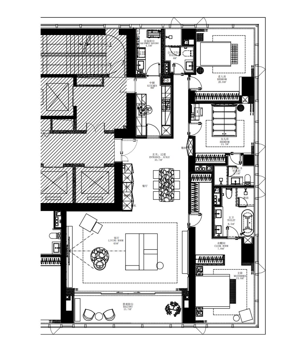 华侨城新玺名苑480平样板间,深圳华侨城新玺样板间