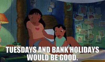 “bankholiday”千万不要翻译为“银行的假期”！