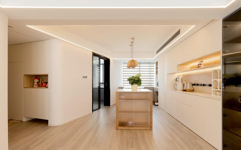 原木风装修115平多少钱,115平原木极简风格