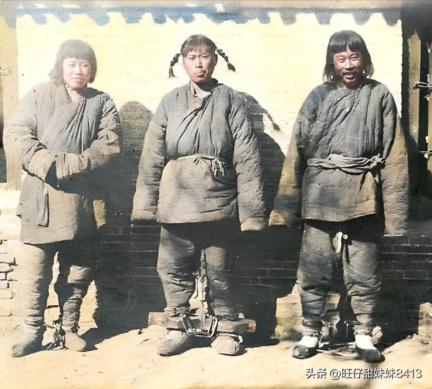 晚清地主婆老照片,旧社会地主夫妻图片