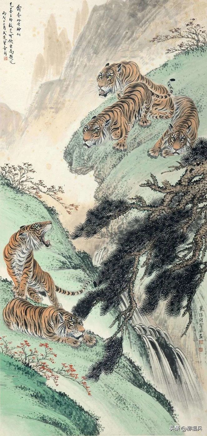 中国历代国画家传奇作品图片欣赏,六骏图国画高清大全