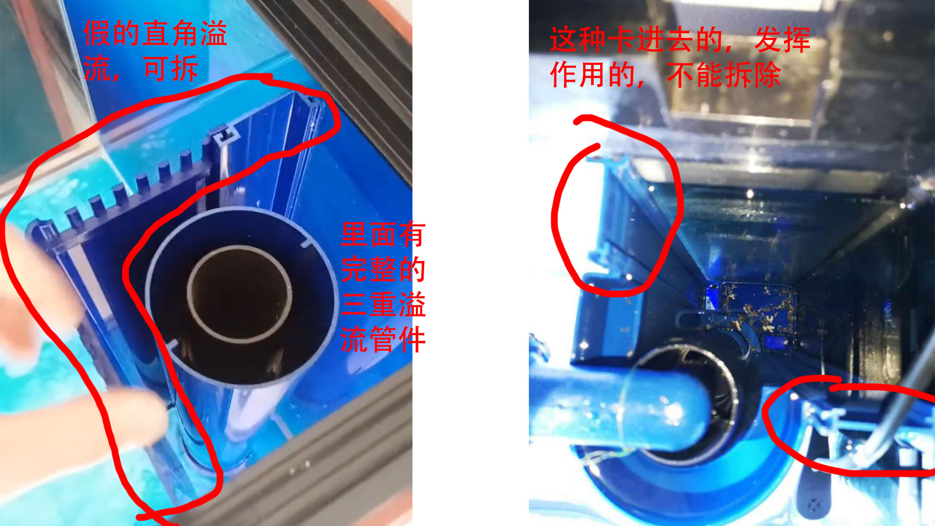 森森底滤鱼缸溢流区怎样清理,森森鱼缸溢流区藏粪