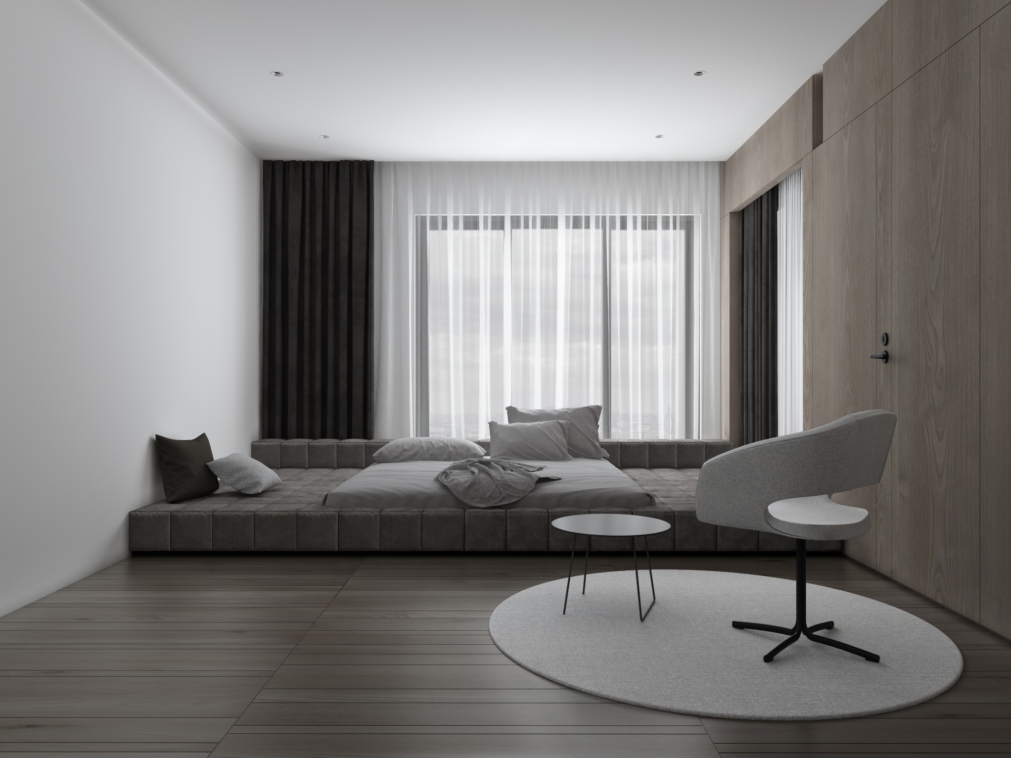 禅意侘寂风豪宅,侘寂挑空别墅