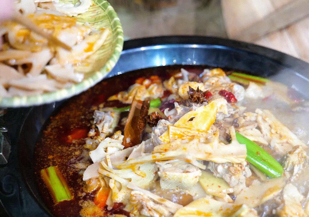 农家下饭美食冬笋,食堂大锅菜冬笋怎么做好吃