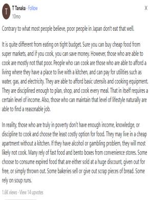 日本穷人的食物,日本穷人每日吃什么